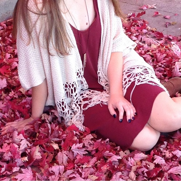 Dreamers Tan Knit Shawl Cardigan - Picture 6 of 6